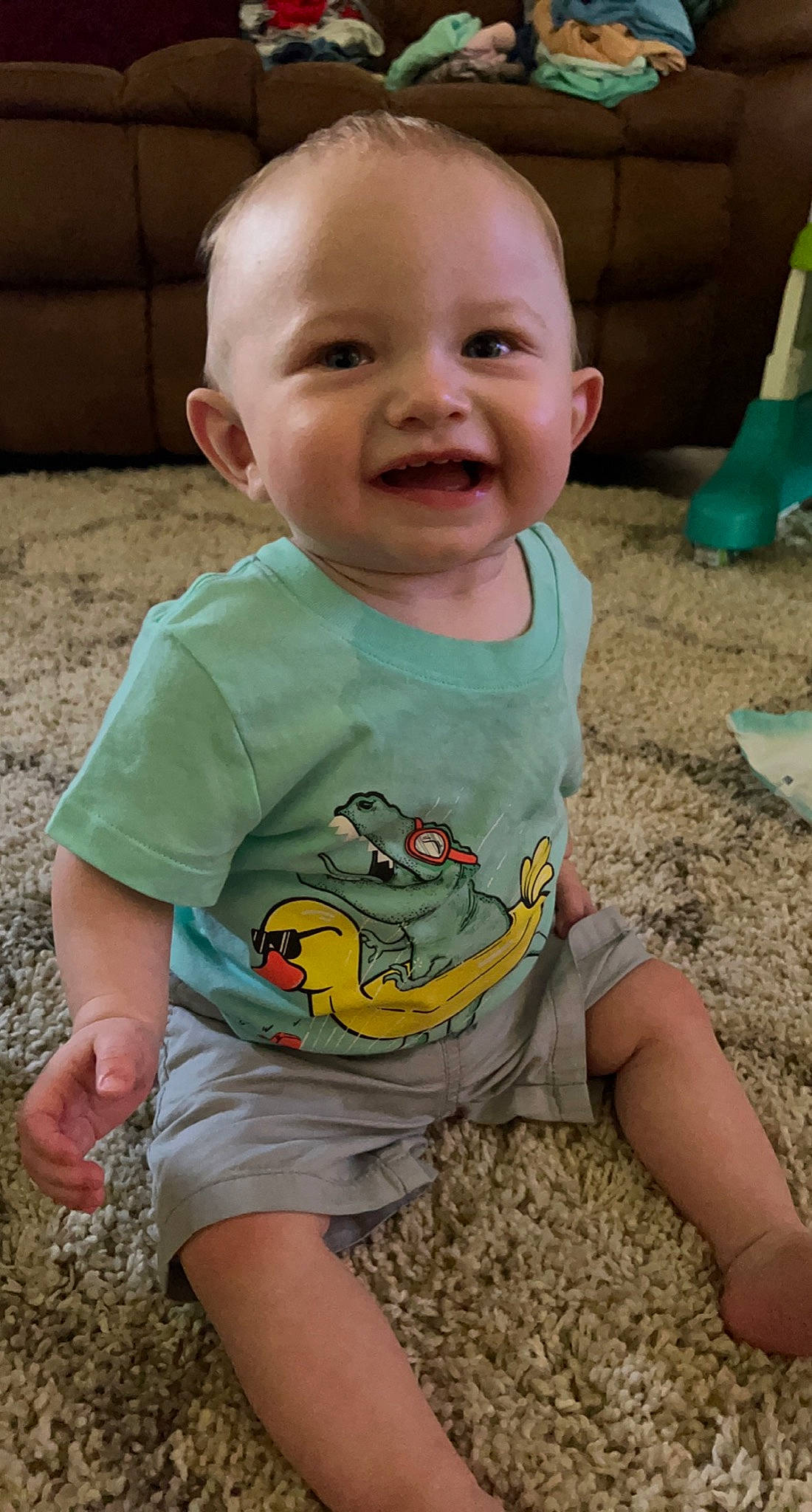 Ryder joined the competition — help win amazing prizes! baby, baby_toddler_clothing, cheek, child, chin, eye, face, facial_expression, finger, fun, grass, green, happy, head, iris, joy, mouth, person, skin, sleeve