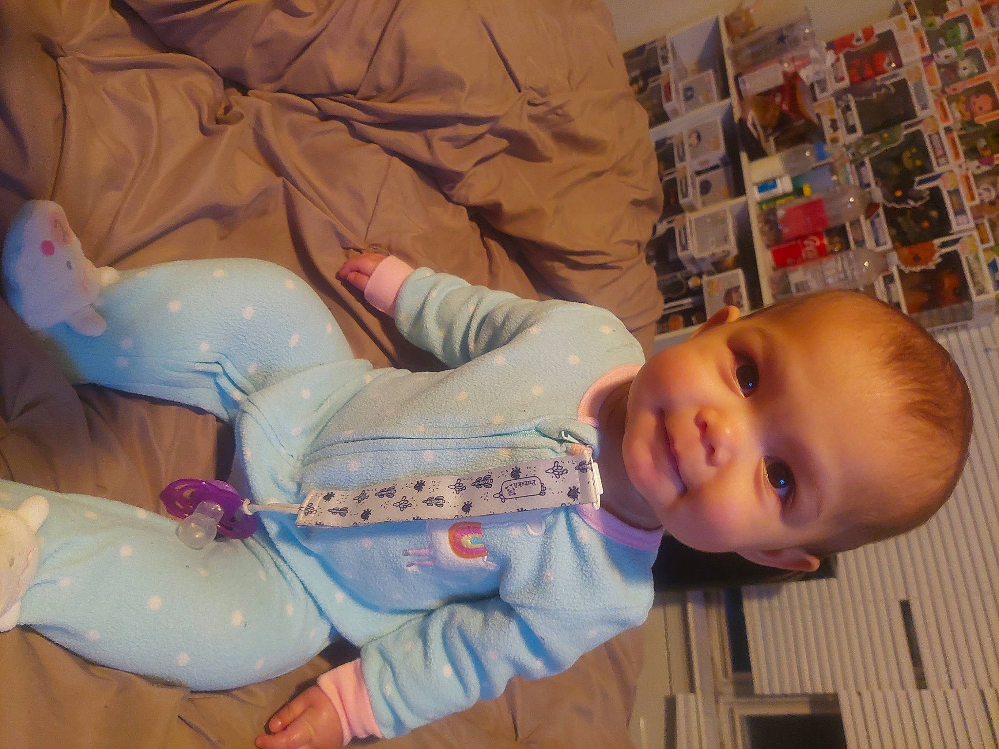 Arabelle joined the competition — help win amazing prizes! baby, baby_products, baby_toddler_clothing, baby_toys, cheek, child, comfort, fun, happy, mouth, nose, person, room, shelf, shelving, sitting, skin, smile, toddler, wood