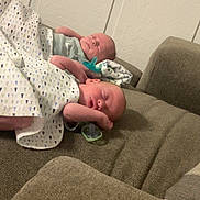 James And Jenson joined the competition — help win amazing prizes! baby, newborn, sleeping, blanket, couch, indoor, peaceful, child, infant, resting, home, cozy, soft_lighting, two_babies, family, twin, wrapped, cute, relaxed, portrait