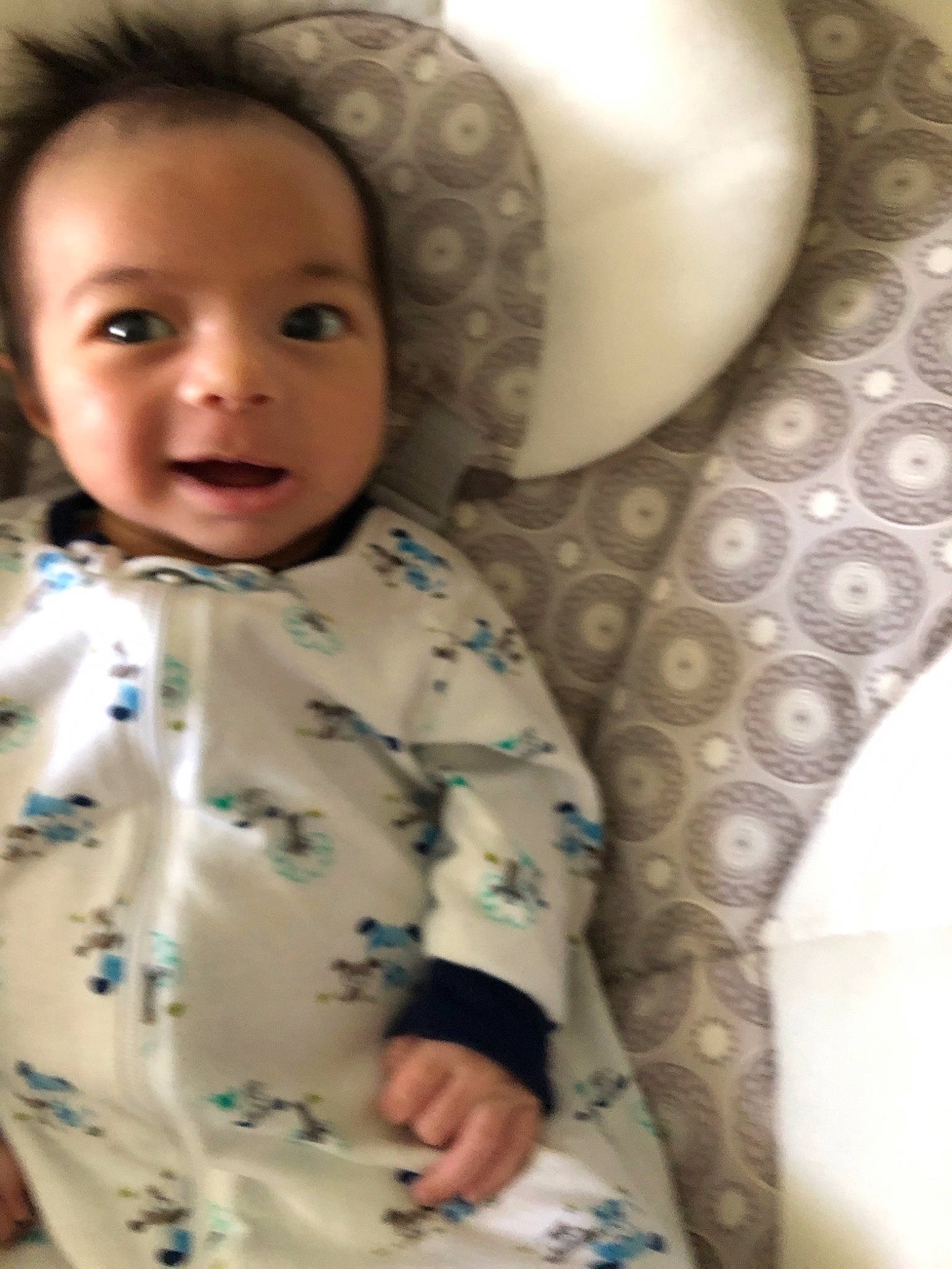 Skyler joined the competition — help win amazing prizes! baby, cheek, child, face, head, person, skin, sleeve, smile, toddler