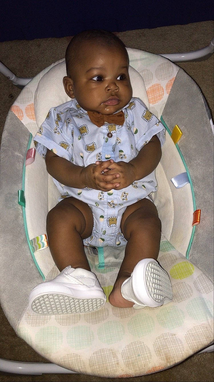 Tymir joined the competition — help win amazing prizes! baby, baby_products, baby_safety, baby_toddler_clothing, bib, child, comfort, dishware, foot, person, plastic, product, sitting, sock, toddler, walking_shoe