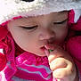 Nora Skyler Hlaing is registered to the contest to win money with this photo: baby, beauty, cheek, child, close_up, eye, face, lip, magenta, mouth, nose, pink, skin, smile, toddler, tongue