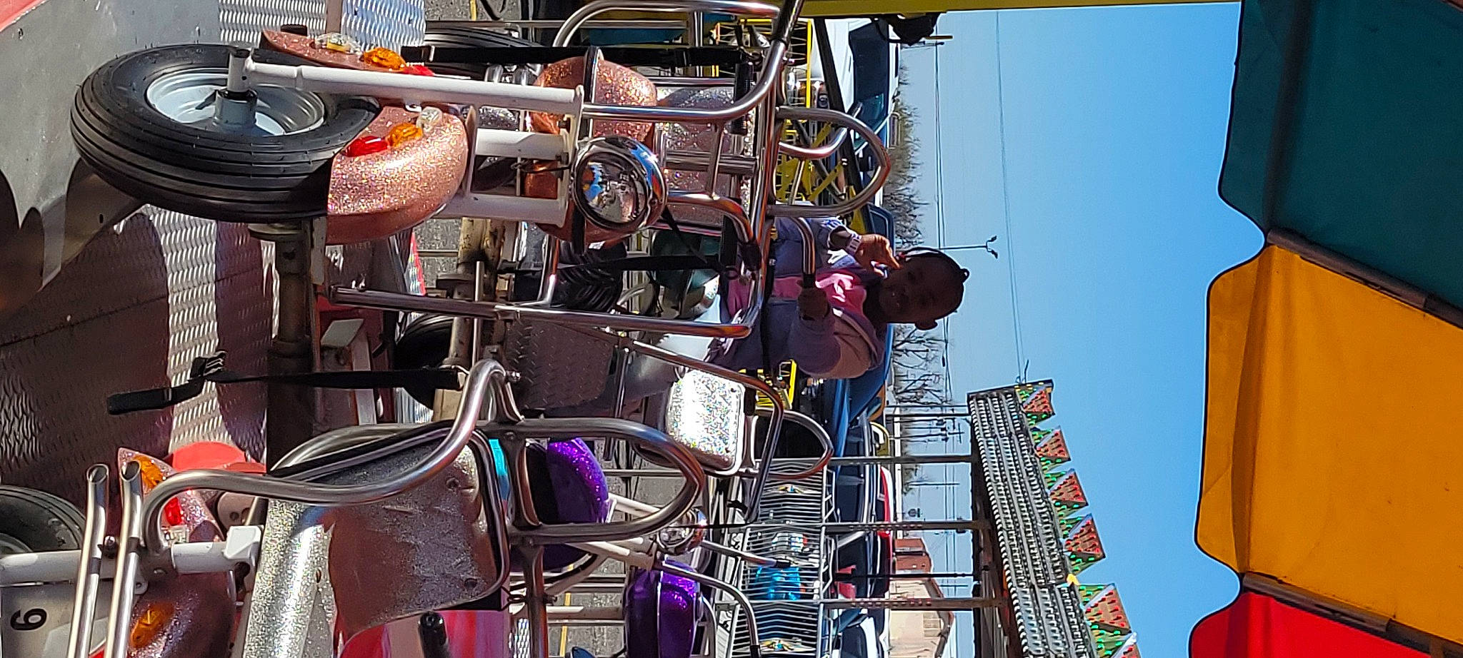 Monica joined the competition — help win amazing prizes! auto_part, cable, city, computer_hardware, electrical_network, electrical_supply, electrical_wiring, electricity, engineering, fun, joy, machine, metal, motor_vehicle, person, public_utility, recreation, sky, technology, transport