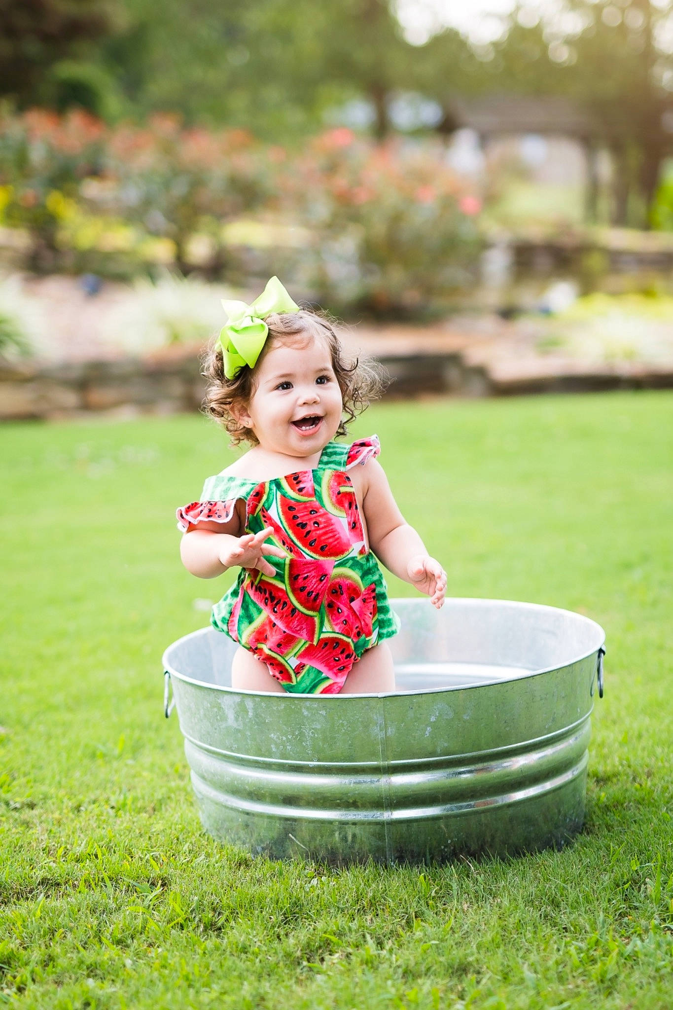 Presleigh is registered to the contest to win money with this photo: baby, child, daughter, fun, grass, green, lawn, leisure, person, photography, plant, play, recreation, sitting, smile, toddler, yard