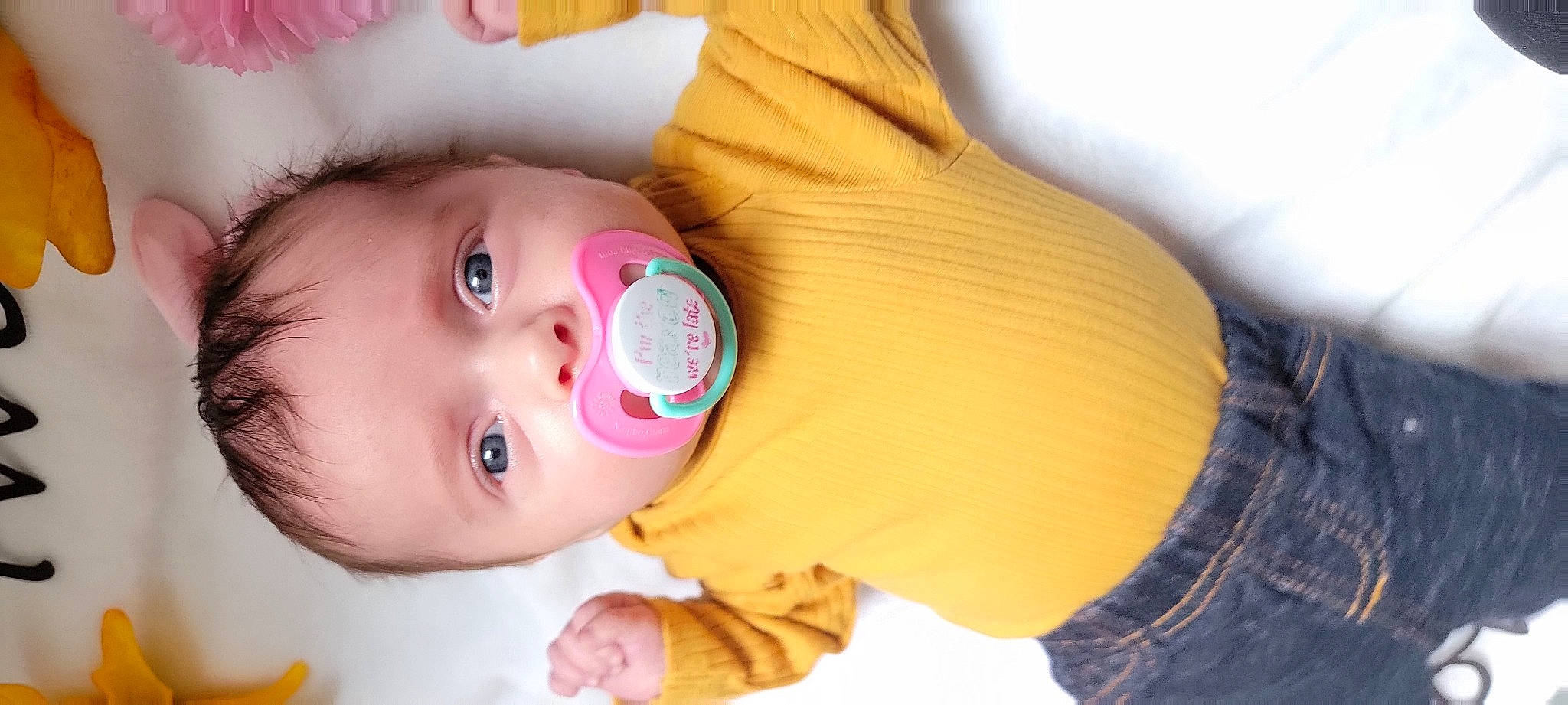 Willow joined the competition — help win amazing prizes! baby, baby_toddler_clothing, cheek, child, chin, clothing, comfort, ear, eyebrow, eyelash, gesture, happy, headgear, iris, lip, mouth, nose, person, skin, sleeve