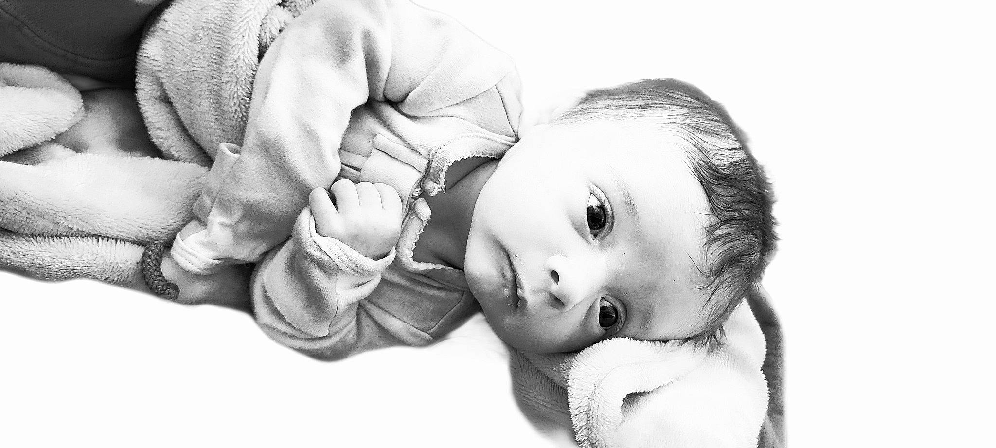 Willow joined the competition — help win amazing prizes! arm, art, baby, baby_toddler_clothing, black_and_white, cheek, child, comfort, eyelash, finger, flash_photography, gesture, hand, happy, monochrome, monochrome_photography, nail, person, skin, style