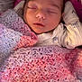 Nova is registered to the contest to win money with this photo: baby, sleeping, blanket, crochet, pastel_colors, infant, soft, cute, bed, bedding, star_pattern, cozy, peaceful, newborn, clothing, face, hand, rest, indoors, portrait