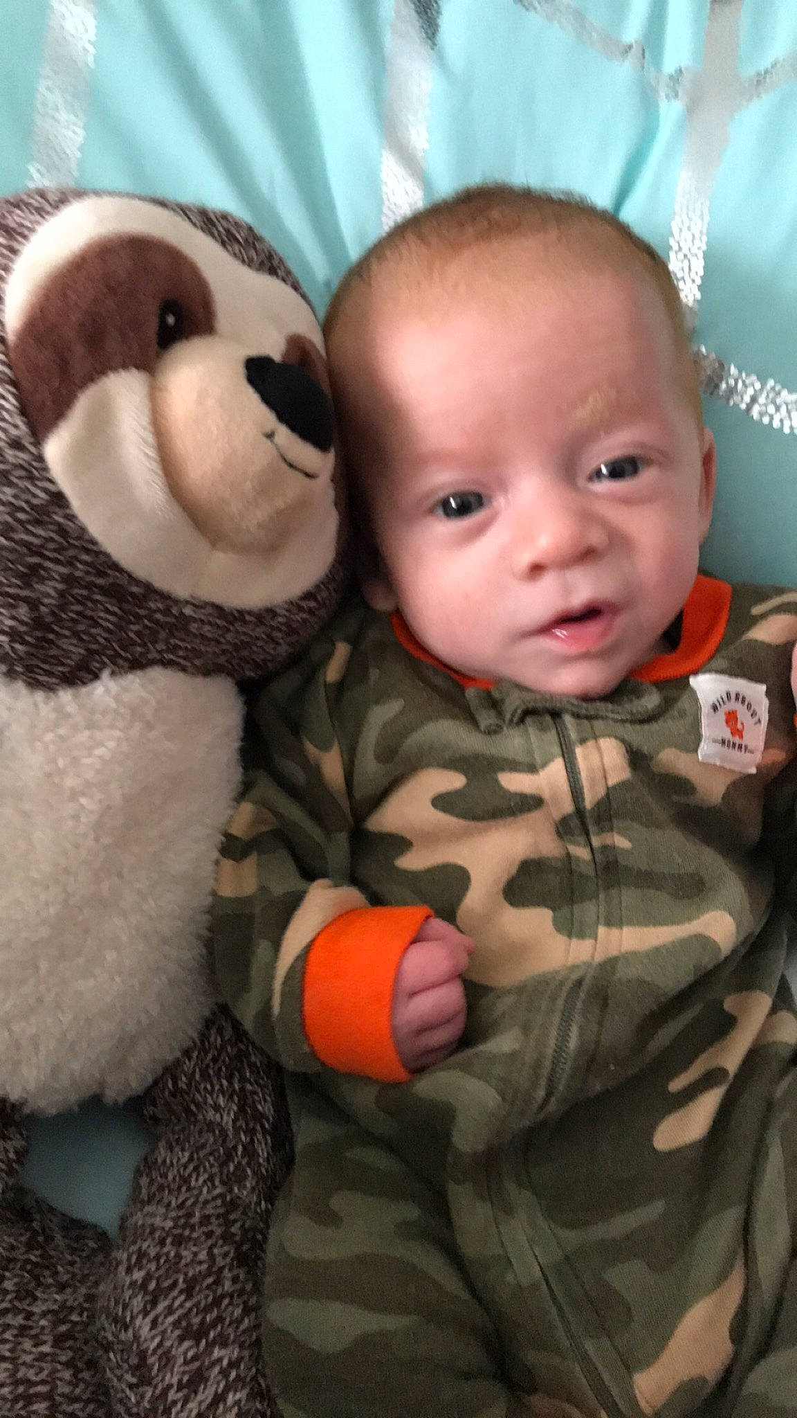 Brendon joined the competition — help win amazing prizes! baby, baby_products, cheek, child, head, nose, person, plush, product, stuffed_toy, teddy_bear, toddler, toy