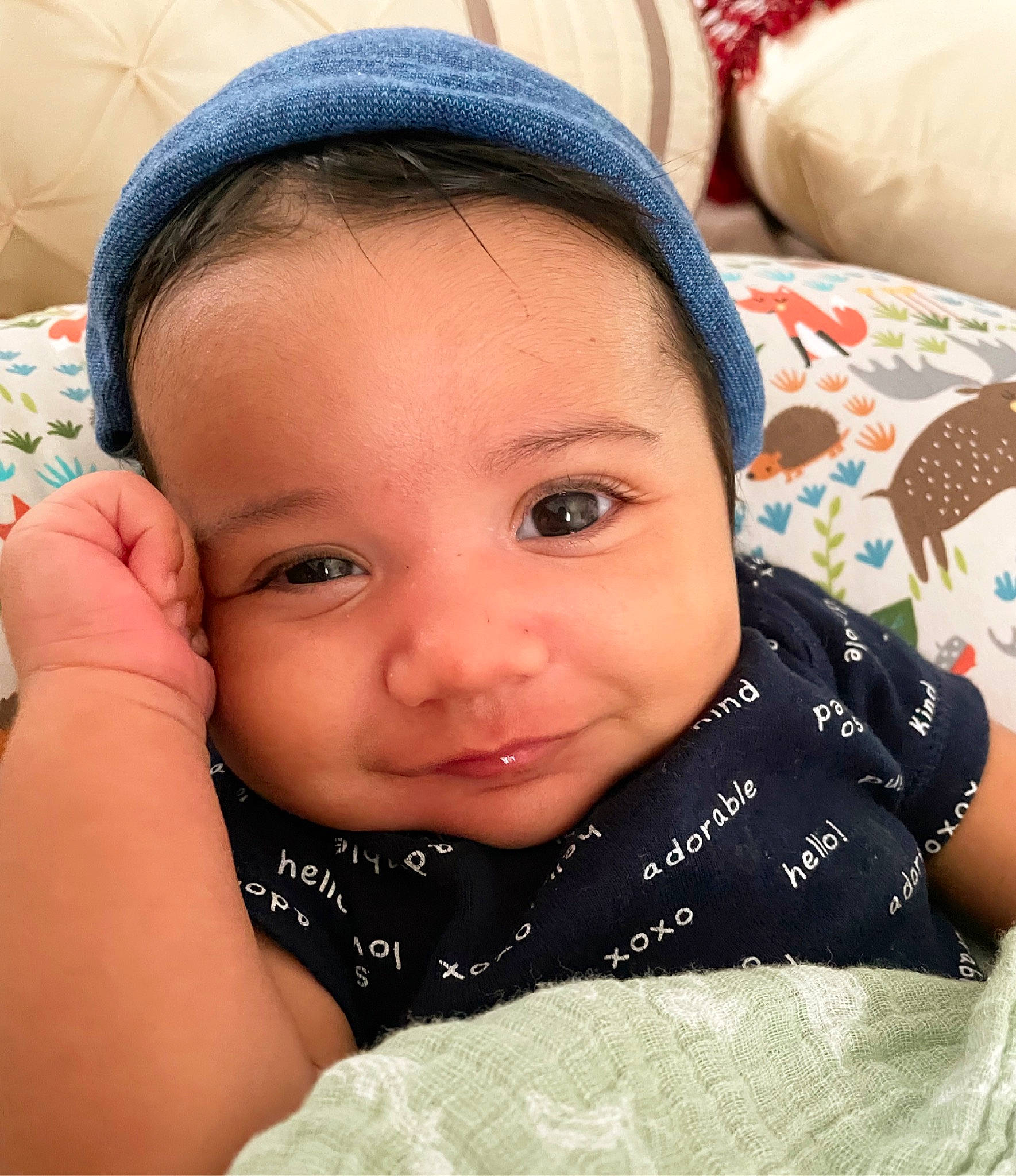 Aziel joined the competition — help win amazing prizes! baby_toddler_clothing, cheek, chin, comfort, cool, eye, eyebrow, eyelash, forehead, gesture, happy, head, human, iris, lip, mouth, neck, nose, person, skin