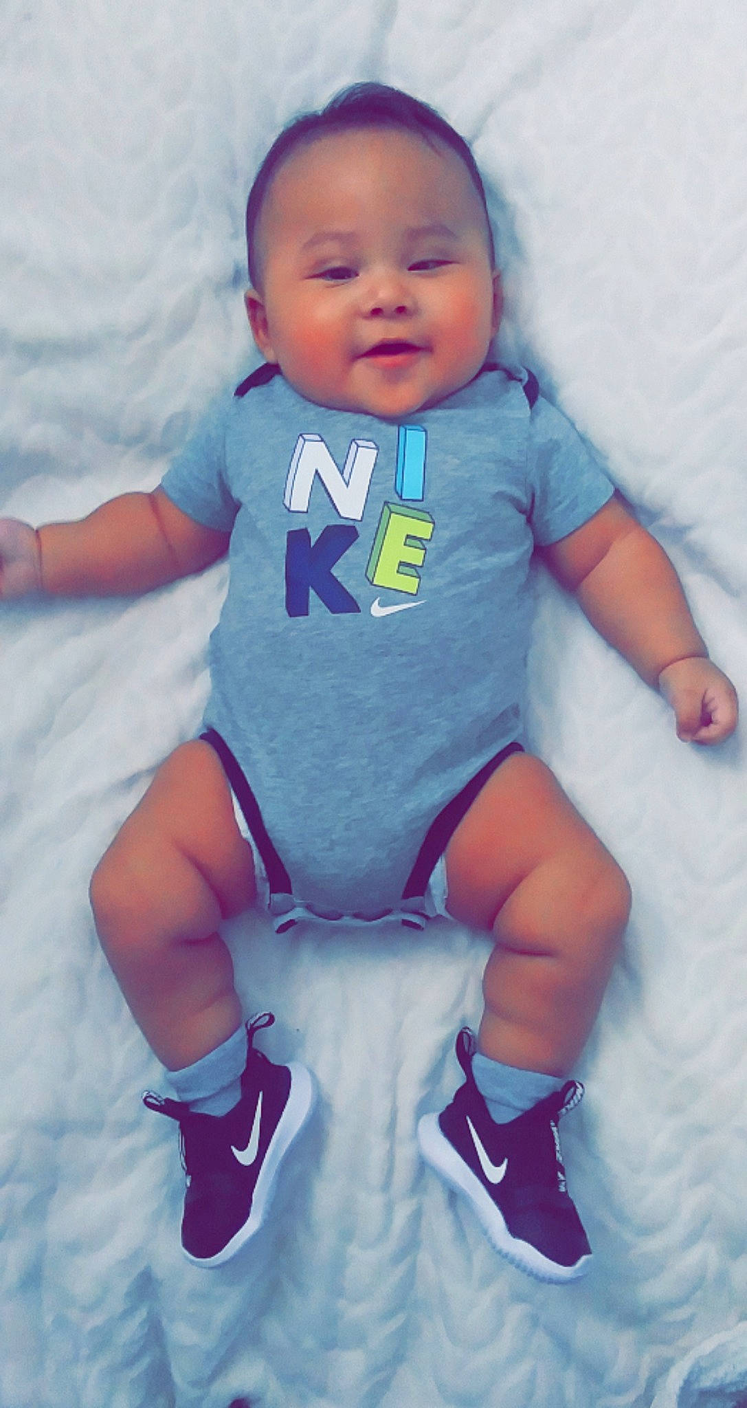 Legend joined the competition — help win amazing prizes! azure, baby, baby_products, baby_toddler_clothing, cheek, child, cool, electric_blue, fun, gesture, happy, magenta, pattern, person, pink, purple, sleeve, smile, t_shirt, toddler