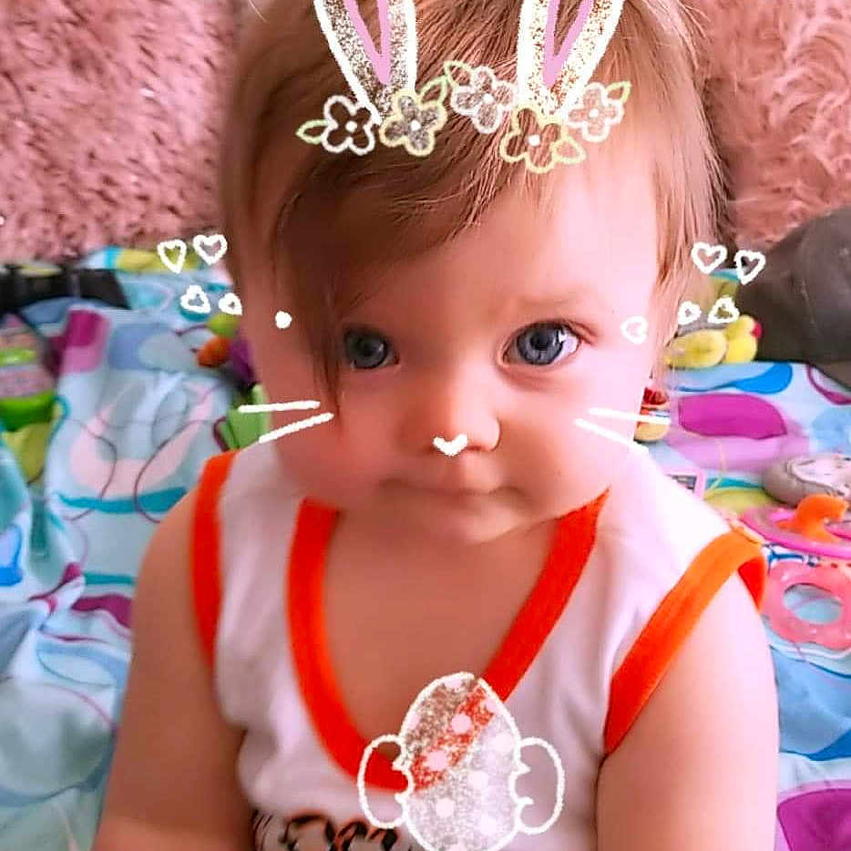 Harley Quinn joined the competition — help win amazing prizes! baby, baby_toddler_clothing, child, ear, fashion_accessory, hair_accessory, headband, person, pink, toddler