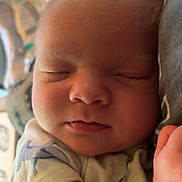 Waylen joined the competition — help win amazing prizes! baby, newborn, sleeping, infant, face, arm, soft_lighting, cozy, cute, peaceful, portrait, closeup, person, child, skin, human, resting, indoors, toddler, clothing