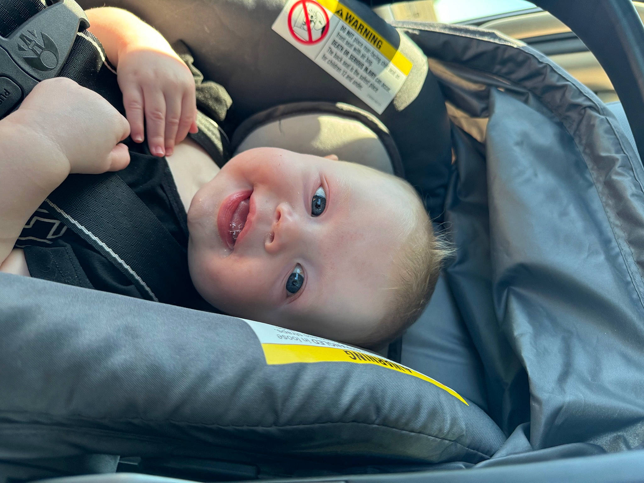 Amanda joined the competition — help win amazing prizes! auto_part, automotive_design, automotive_exterior, automotive_tire, automotive_wheel_system, baby, baby_carriage, baby_products, baby_safety, car_seat, child, comfort, family_car, luxury_vehicle, motor_vehicle, person, rim, sitting, toddler, vehicle_door