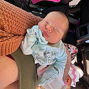 Rowan joined the competition — help win amazing prizes! baby, blanket, cap, car, car_interior, carseat, clothing, cushion, face, glove, hat, head, homedecor, newborn, person, photography, portrait, sleeping, transportation, vehicle