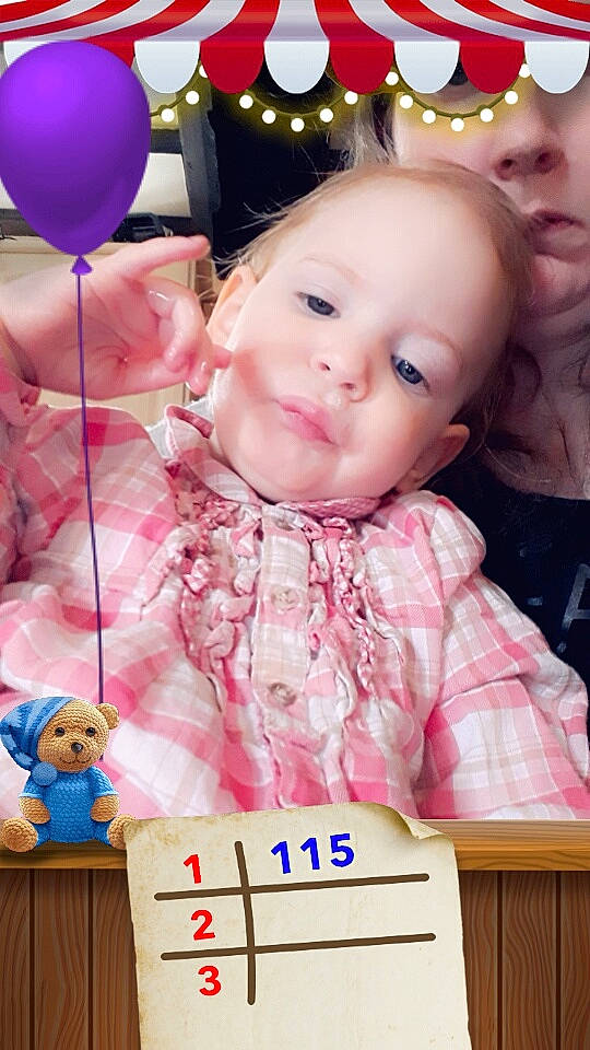 Naëlle a rejoint le concours — aidez-le/la à gagner de superbes lots ! baby, cheek, child, happy, head, party, person, photography, pink, smile, toddler