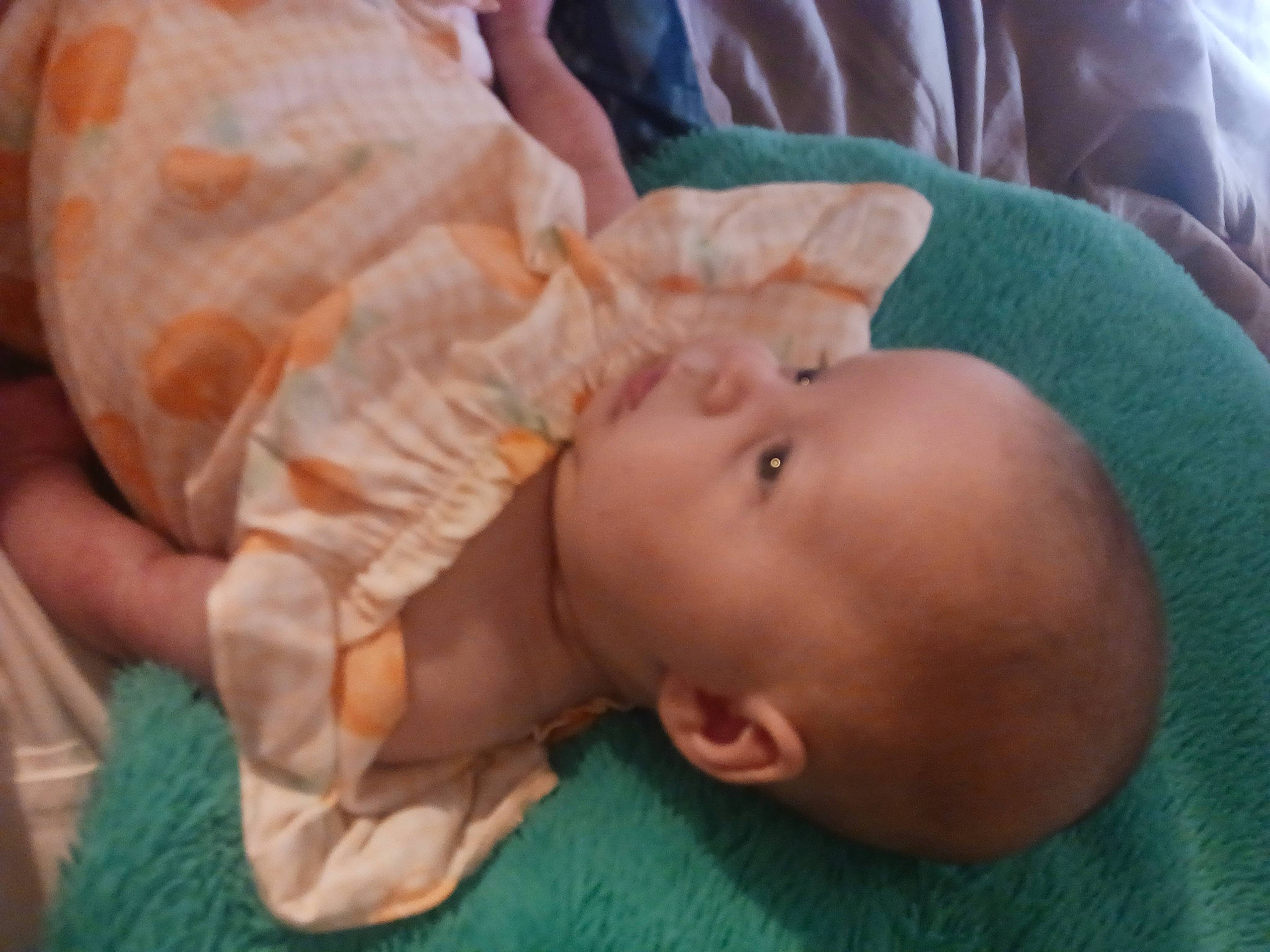 Harleigh joined the competition — help win amazing prizes! baby, baby_products, baby_toddler_clothing, bedtime, cheek, child, comfort, ear, eye, grass, iris, nap, nose, peach, person, room, sleep, toddler