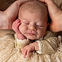newborn, baby, sleeping, hands, soft_blanket, fluffy, closeup, peaceful, infant, portrait, tiny_hands, gentle, warm_colors, cozy, cute, resting, delicate, human, child, toddler