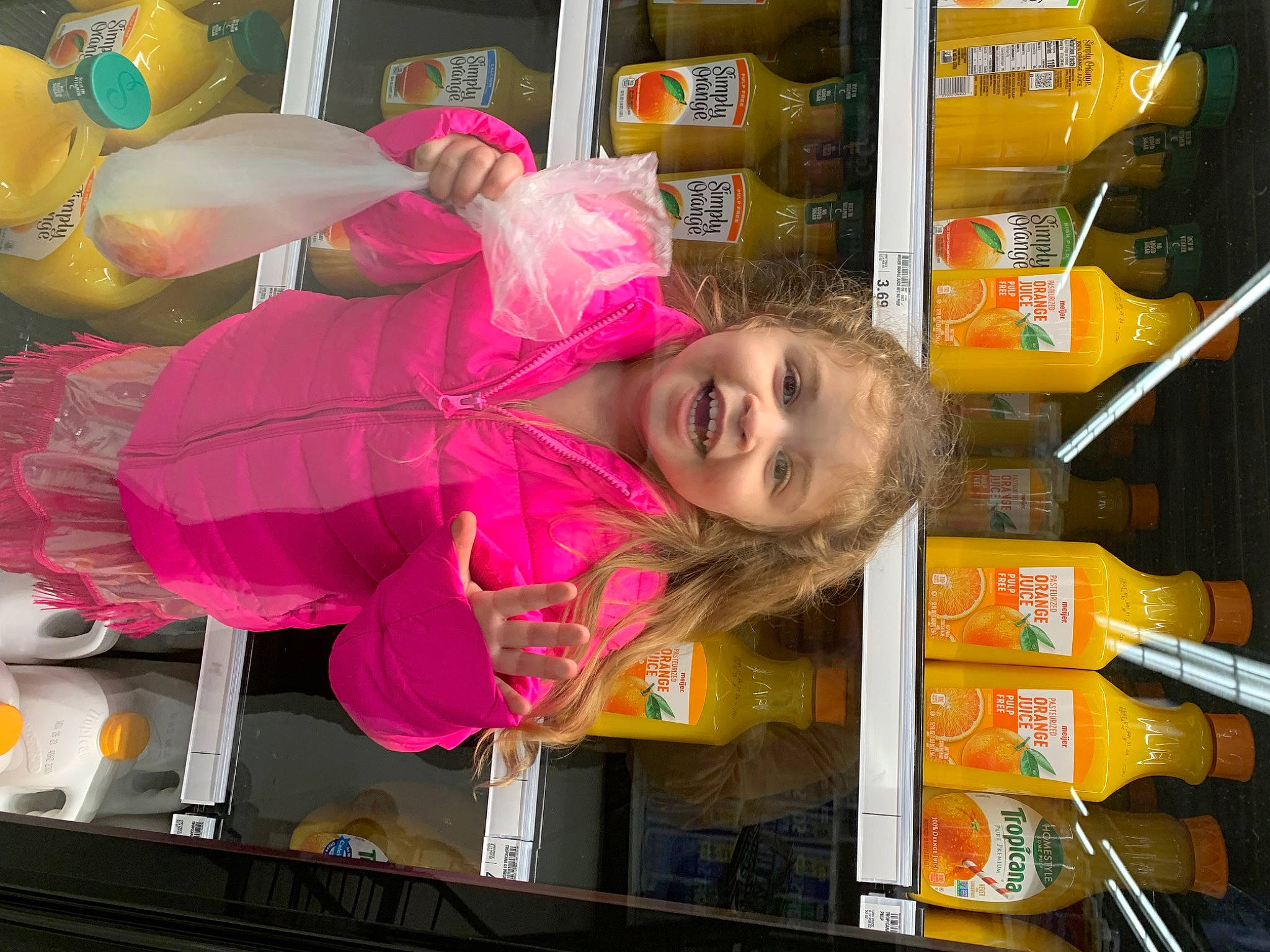 Dalilah joined the competition — help win amazing prizes! child, convenience_store, customer, fun, happy, joy, magenta, person, plant, retail, room, shelf, shelving, smile, toy