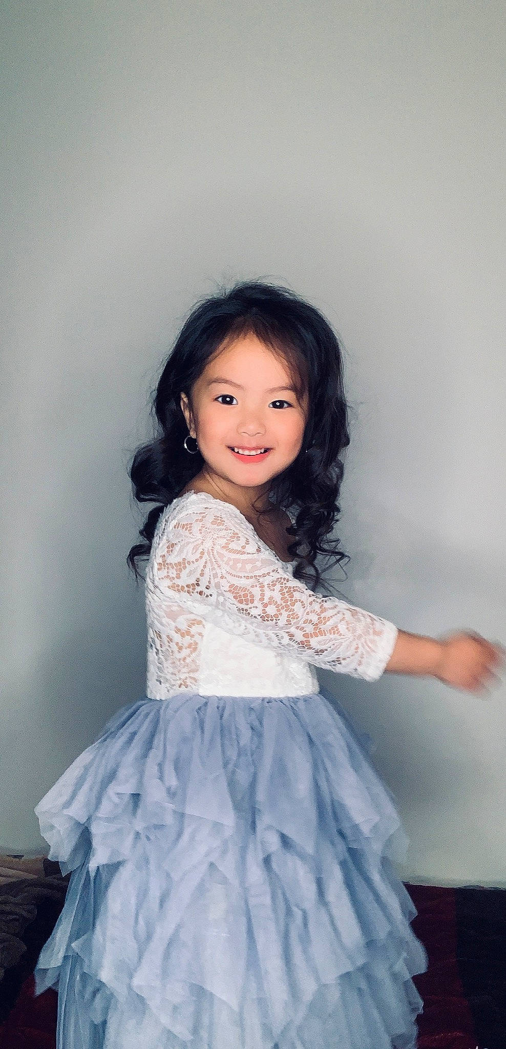 Vienna is registered to the contest to win money with this photo: arm, clothing, day_dress, dress, eye, face, facial_expression, fashion, flash_photography, hairstyle, happy, human_body, iris, joy, leg, one_piece_garment, person, shoulder, skin, sleeve