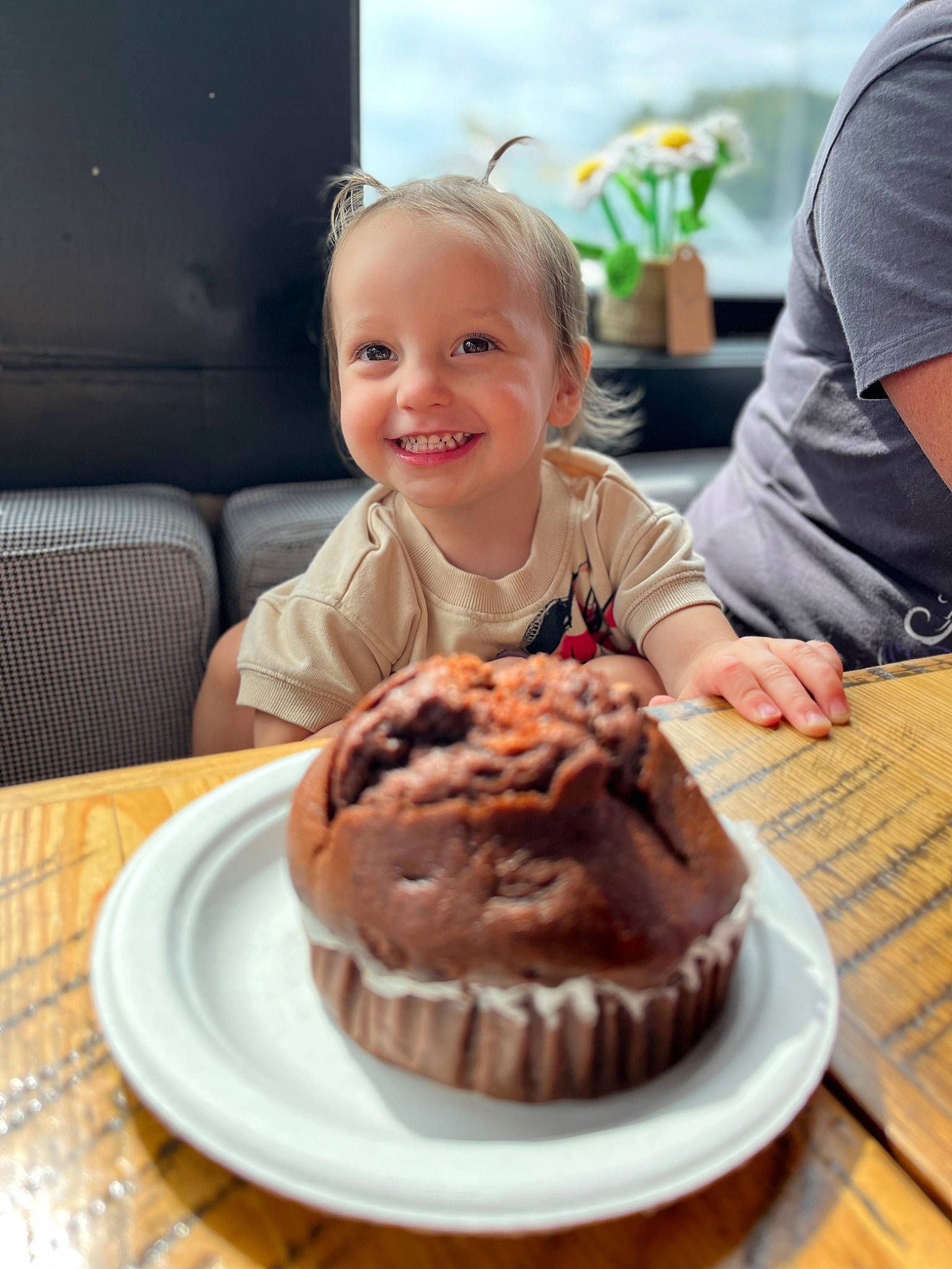 Magnolia is registered to the contest to win money with this photo: baked_goods, cake, cake_decorating, chair, cuisine, desk, dessert, dish, flowerpot, food, happy, ingredient, joy, person, plant, plate, recipe, smile, sweetness, table