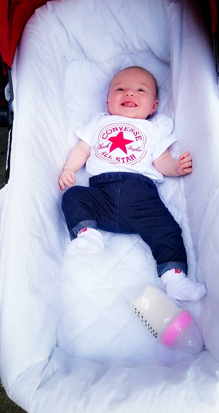 Evie-rose joined the competition — help win amazing prizes! baby, baby_products, beauty, cheek, child, daughter, fun, joy, person, pink, product, red, skin, smile, toddler, white