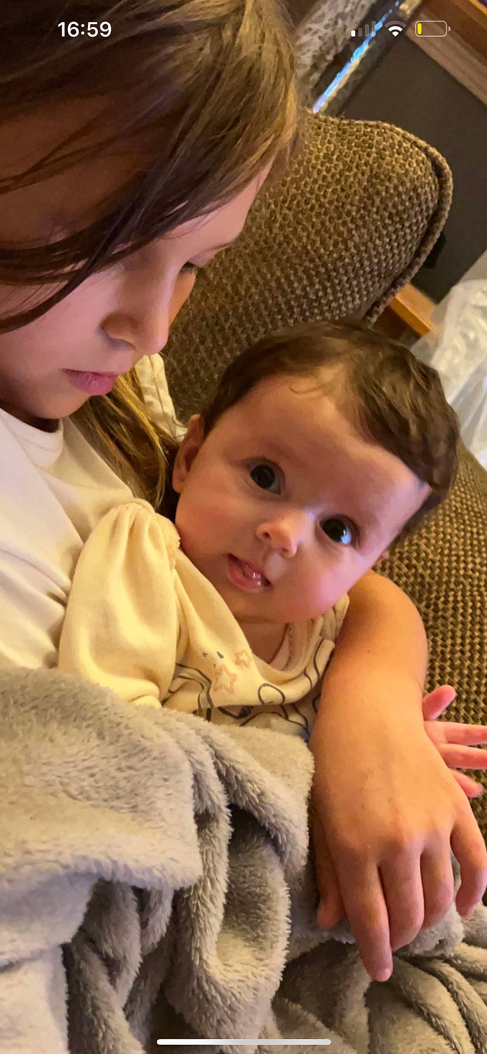 Delilah joined the competition — help win amazing prizes! baby, baby_toddler_clothing, blond, cheek, child, comfort, face, fun, grass, hairstyle, happy, hat, iris, lip, mammal, nose, organ, person, sitting, skin