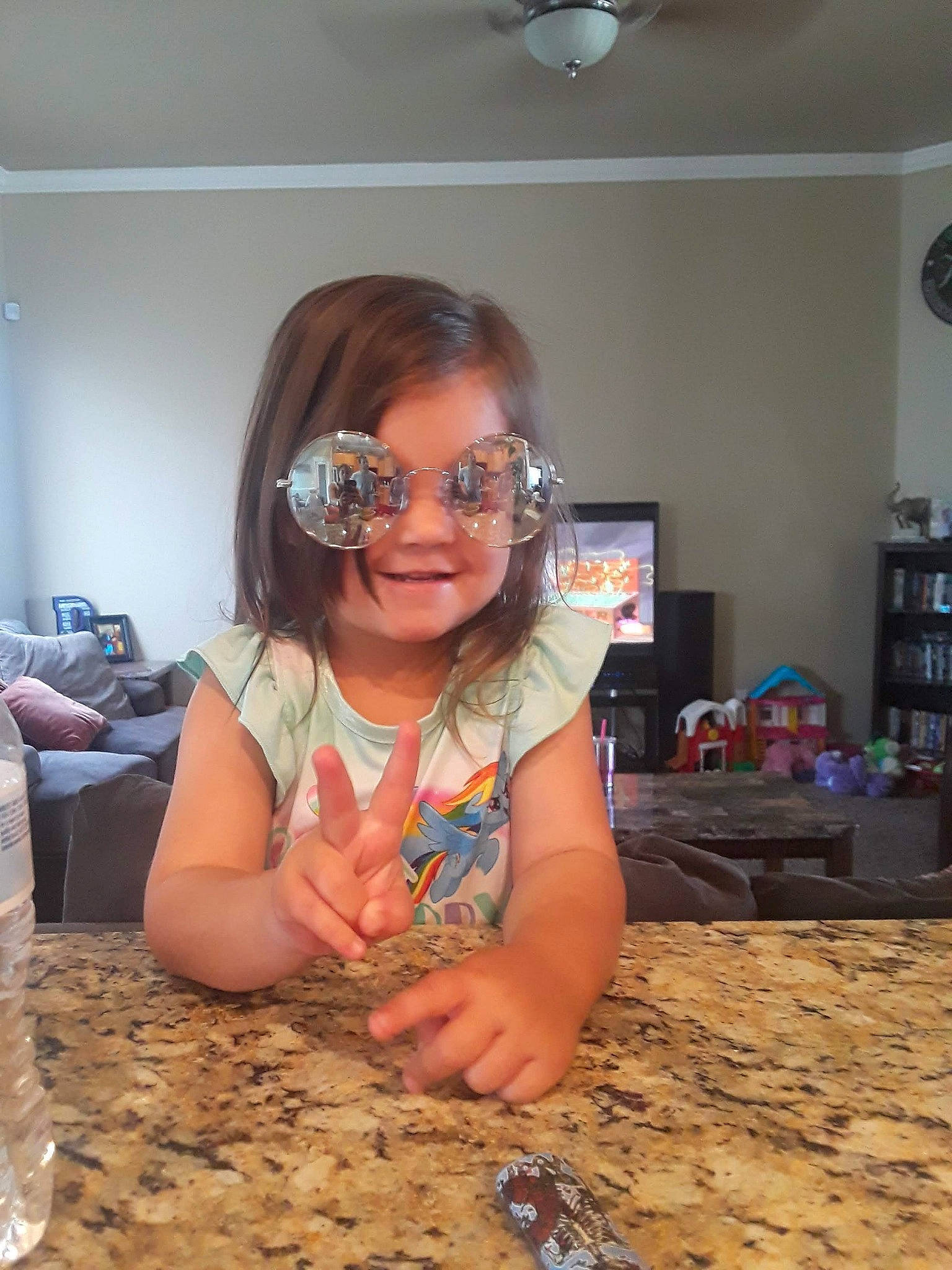 Andi joined the competition — help win amazing prizes! child, eyewear, fun, glasses, joy, person, play, smile, toddler, vacation, vision_care, water