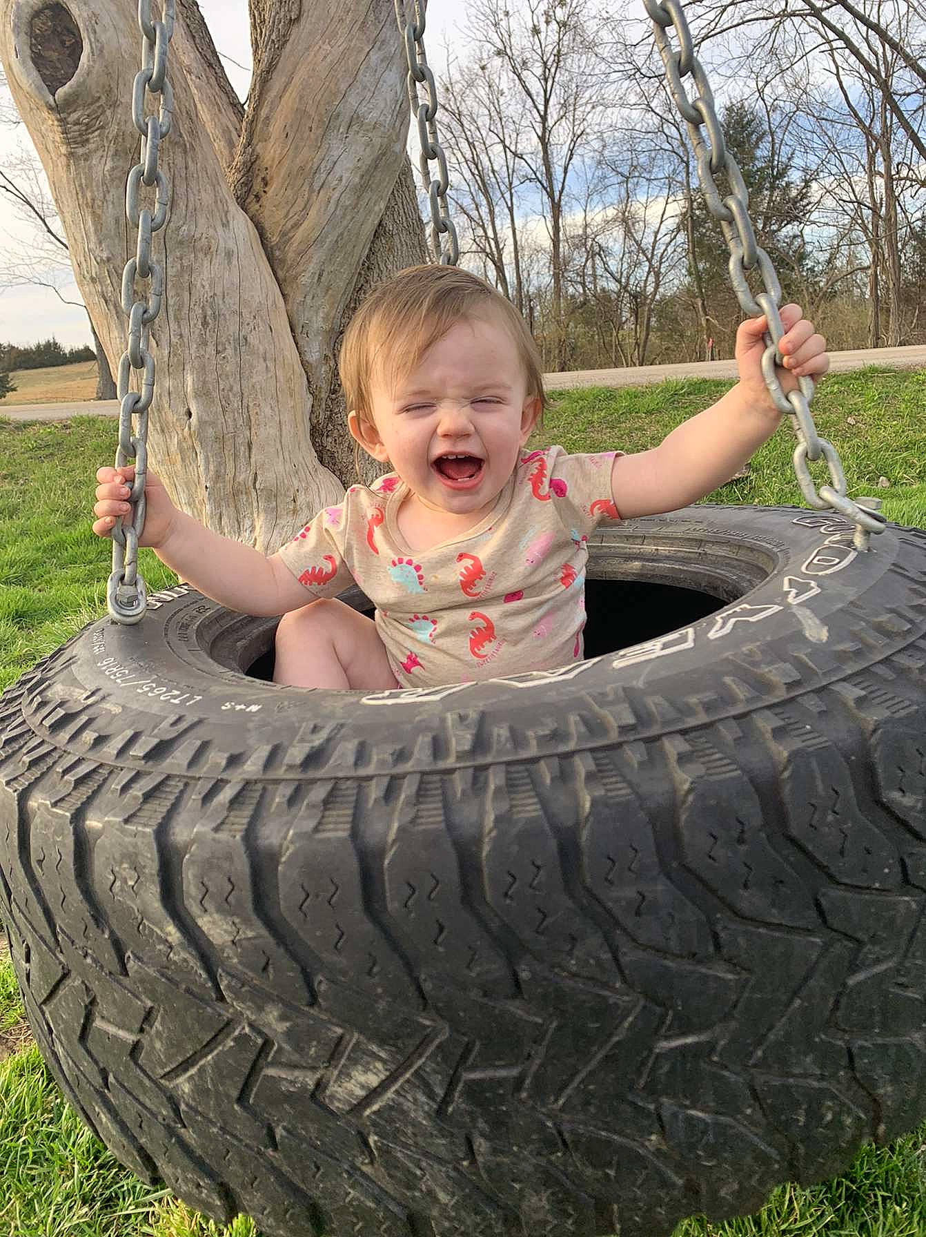 Everlea joined the competition — help win amazing prizes! auto_part, automotive_tire, automotive_wheel_system, fun, grass, happy, leisure, people_in_nature, person, plant, playground, rim, sky, smile, sorrow, synthetic_rubber, tire, tire_care, toddler, tread