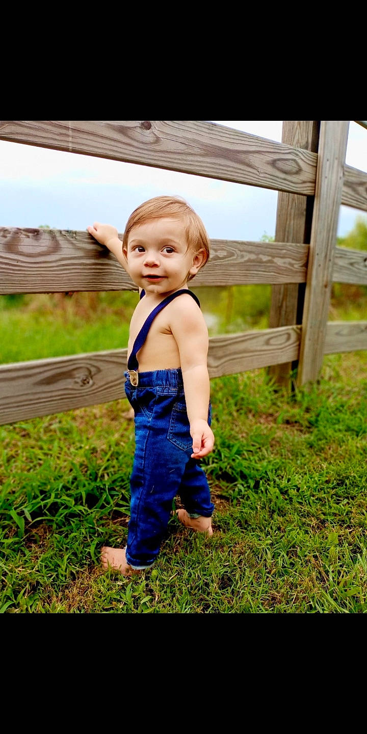 Henry joined the competition — help win amazing prizes! child, denim, electric_blue, fence, flash_photography, fun, gesture, grass, grassland, happy, joy, leisure, morning, people_in_nature, person, plant, rural_area, sky, smile, summer