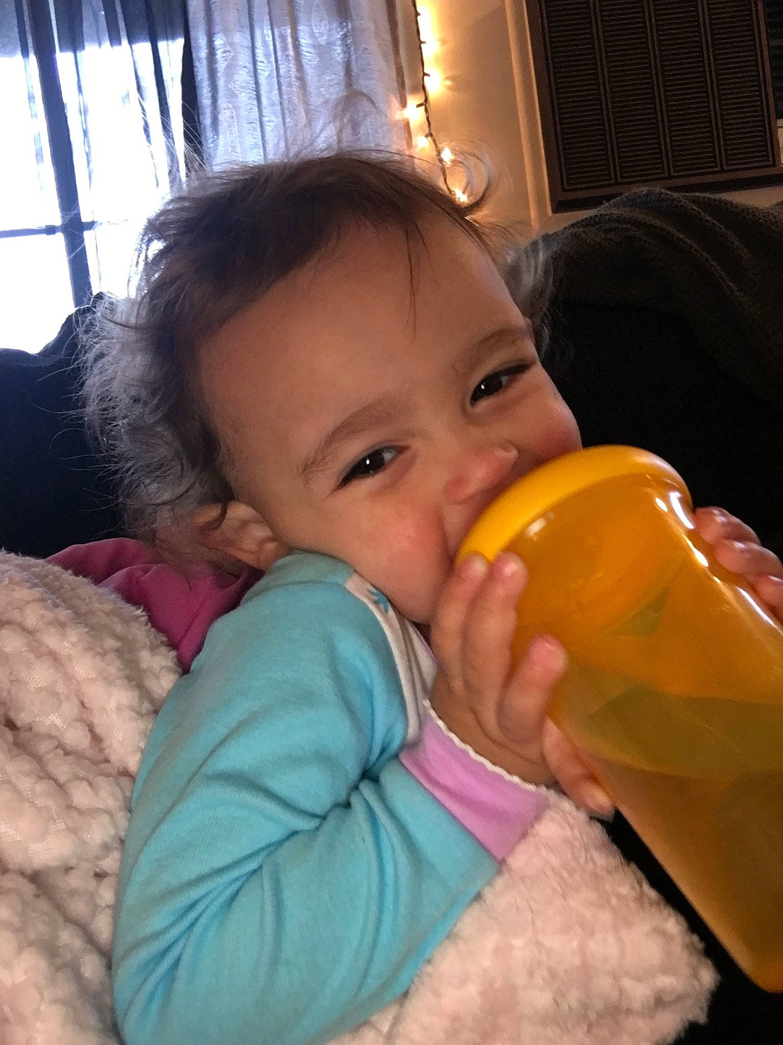 Marley joined the competition — help win amazing prizes! baby, baby_bottle, baby_products, bottle, cheek, child, drink, drinking, drinkware, eye, face, fun, head, iris, joy, mouth, nose, person, plastic_bottle, product