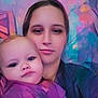 Savannah joined the competition — help win amazing prizes! baby, child, woman, adult, portrait, selfie, cuddling, pillow, bed, blanket, colorful, pastel, filter_effect, close_up, face, eyes, holding, indoor, family, calm
