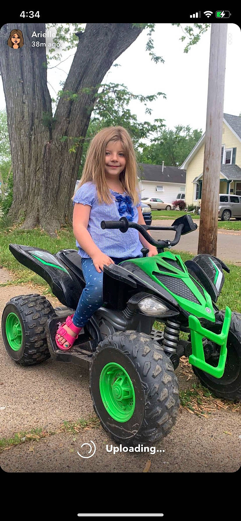 Kora is registered to the contest to win money with this photo: automotive_design, automotive_exterior, automotive_tire, automotive_wheel_system, bumper, fender, grass, joy, motor_vehicle, outdoor_recreation, person, plant, rim, sky, smile, synthetic_rubber, t_shirt, tire, tread, tree