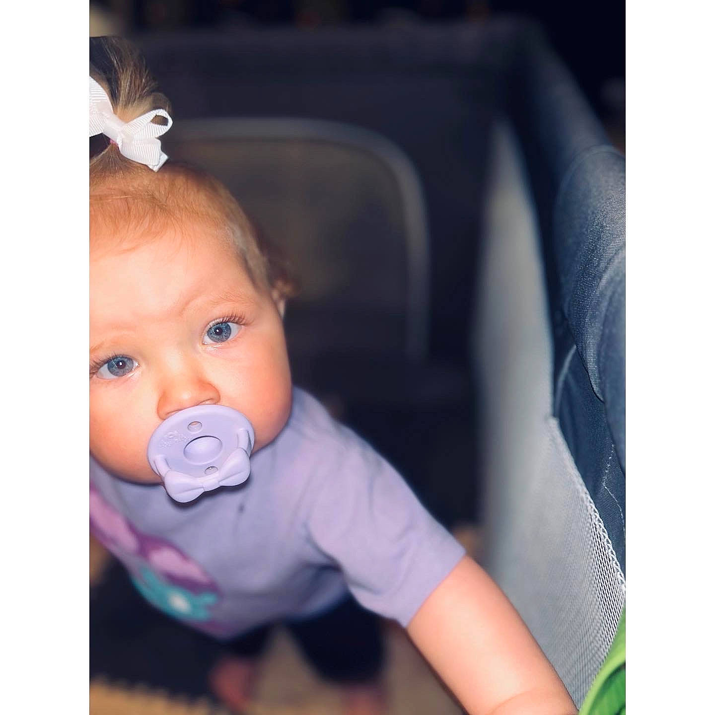 Ryleigh is registered to the contest to win money with this photo: auto_part, baby, baby_products, baby_toddler_clothing, car_seat, cheek, child, drinkware, eye, eyelash, flash_photography, fun, happy, nail, person, portrait_photography, sitting, thumb, toddler, vehicle_door