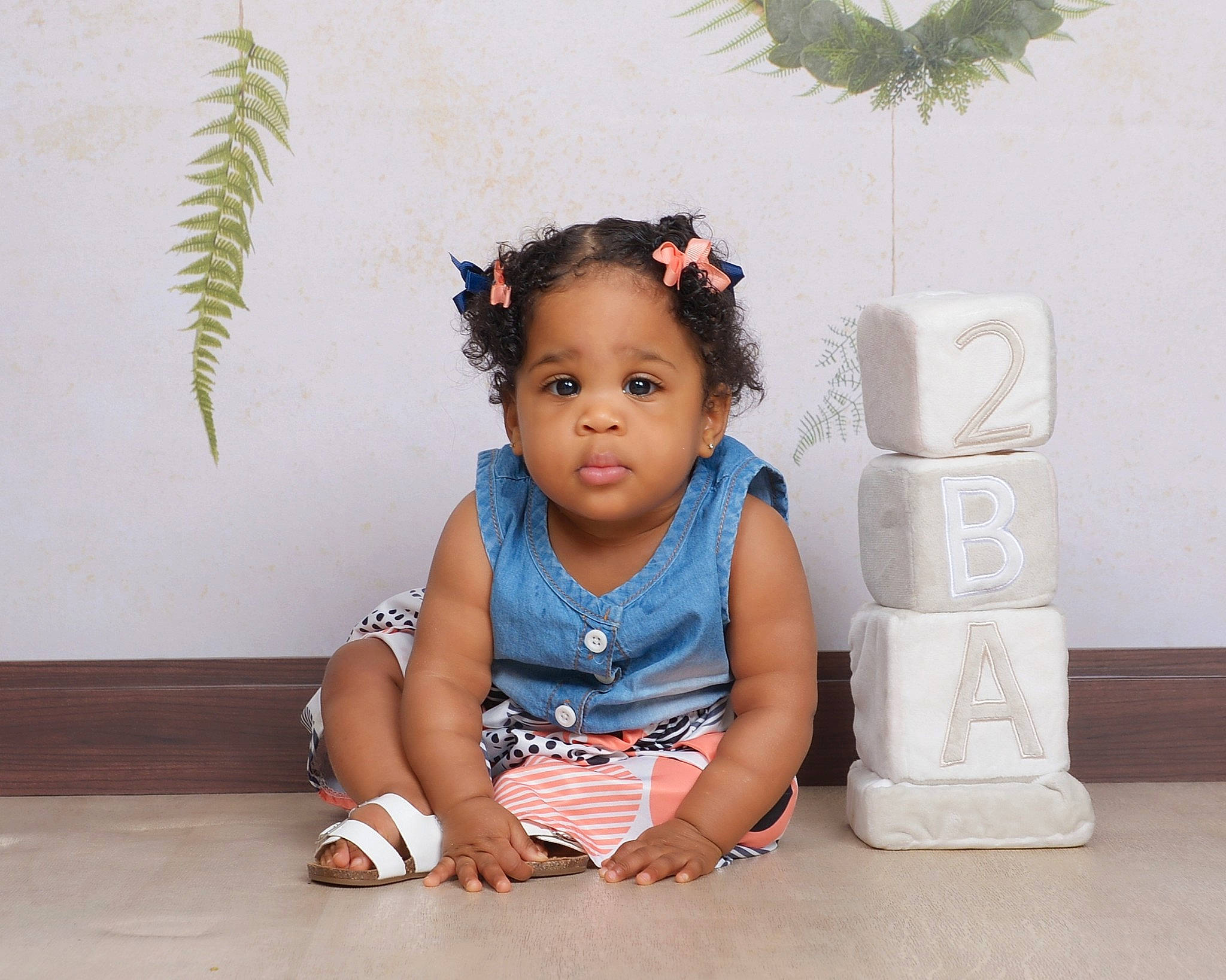 Ariyah joined the competition — help win amazing prizes! baby, baby_toddler_clothing, black_hair, child, dress, fashion_accessory, flash_photography, flooring, hair_accessory, hair_tie, happy, headband, headpiece, jewellery, pattern, person, sitting, sleeve, smile, toddler