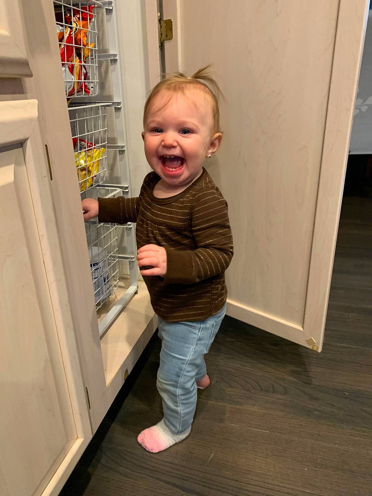 Chelsea joined the competition — help win amazing prizes! child, floor, person, standing, toddler