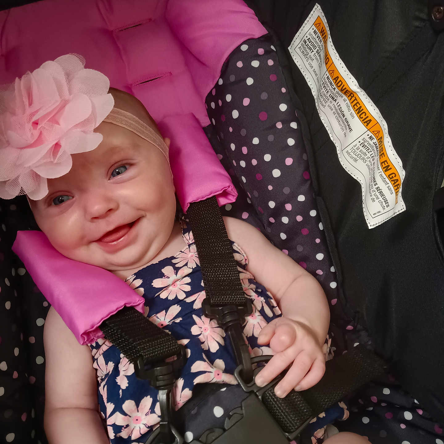 Samara is registered to the contest to win money with this photo: accessories, baby, bodypart, clothing, cushion, dress, face, finger, gun, hand, hat, head, homedecor, lifejacket, person, photography, portrait, strap, vest, weapon