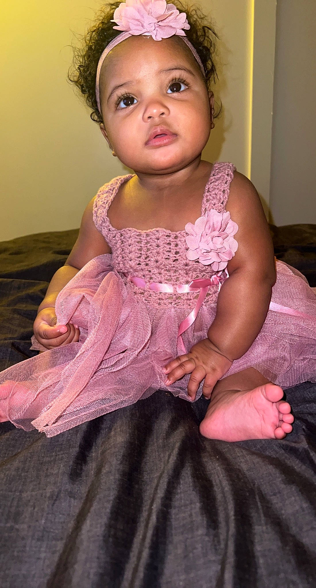 Ryleigh joined the competition — help win amazing prizes! arm, baby_toddler_clothing, cheek, day_dress, dress, eye, finger, hairstyle, hand, happy, head, human_body, iris, lip, one_piece_garment, person, pink, purple, skin, sleeve