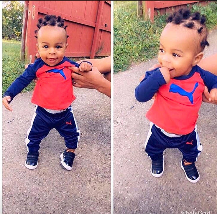 Javon is registered to the contest to win money with this photo: baby, baby_toddler_clothing, child, child_model, clothing, cool, denim, footwear, jeans, joy, male, outerwear, person, photography, play, product, shoe, sleeve, sportswear, t_shirt