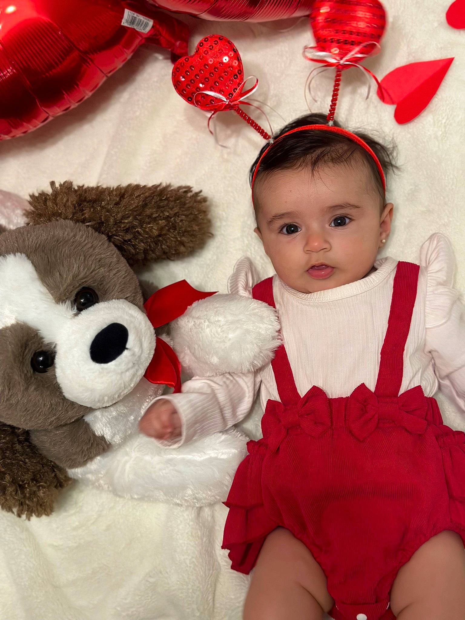 Danna joined the competition — help win amazing prizes! baby_toddler_clothing, child, costume_hat, day_dress, dress, event, face, happy, head, headgear, organ, pattern, person, pink, product, red, stuffed_toy, textile, toddler, toy