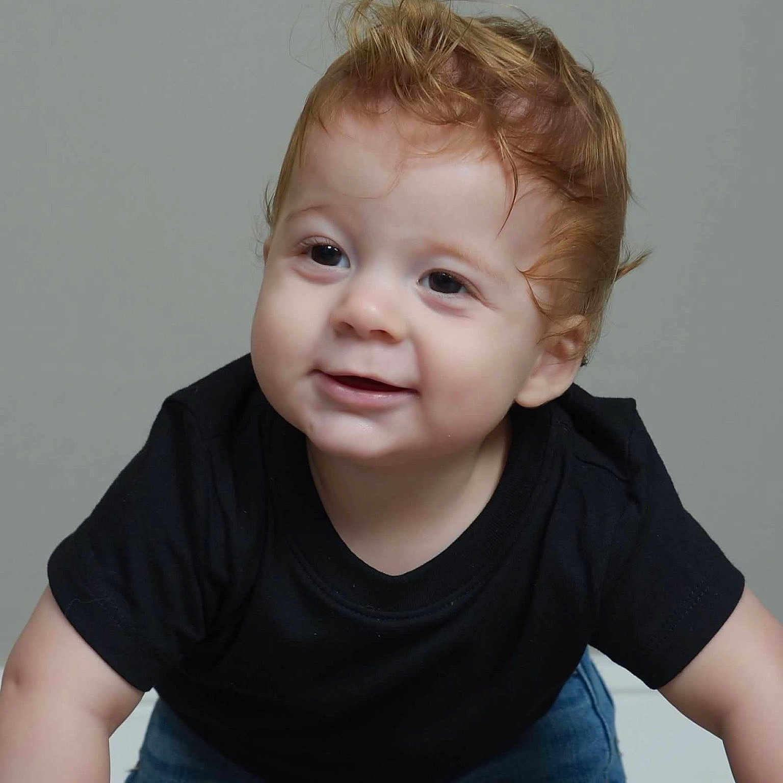 Jamie joined the competition — help win amazing prizes! baby, blonde, bodypart, clothing, face, hair, happy, head, jeans, laughing, mouth, pants, person, photography, portrait, shirt, sleeve, smile, t_shirt, teeth