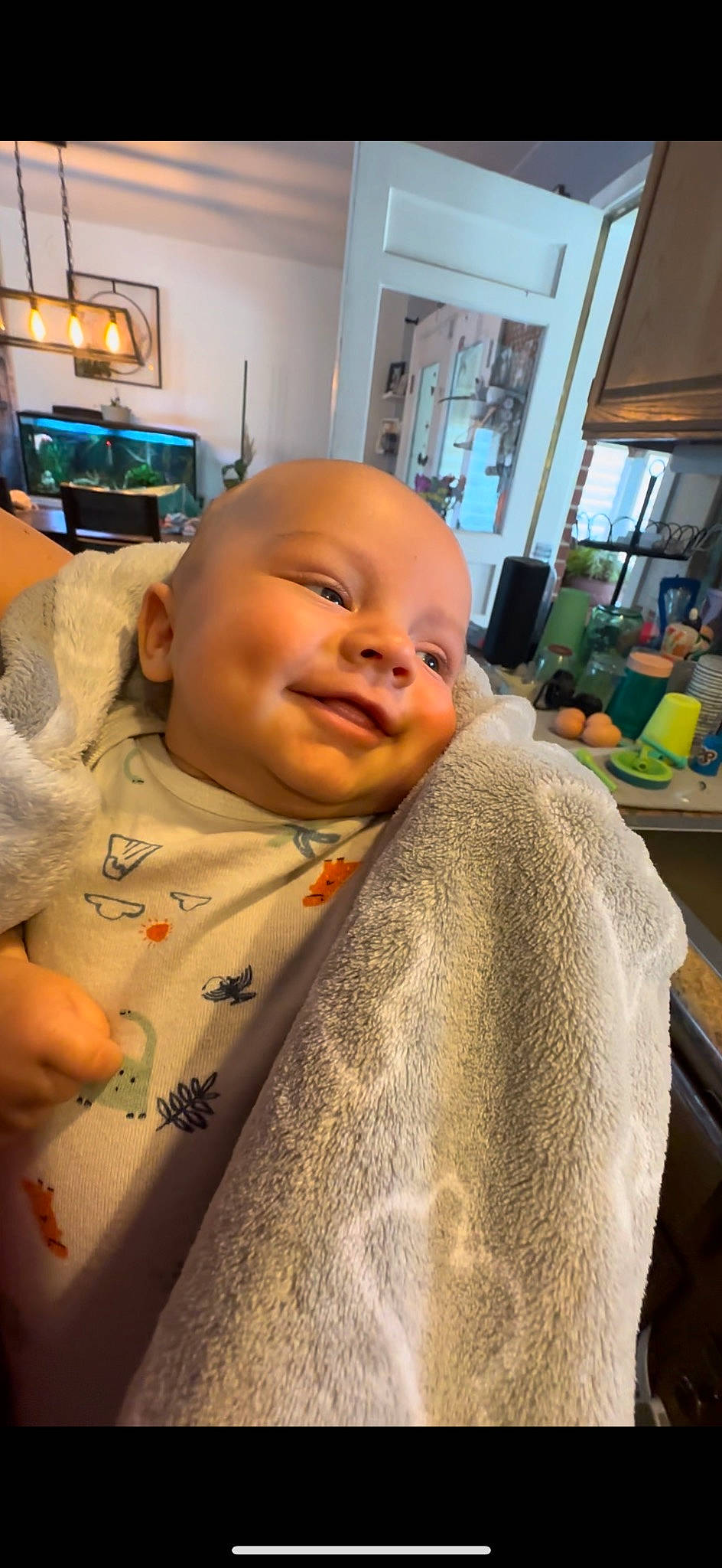 Lennox is registered to the contest to win money with this photo: baby, baby_laughing, baby_toddler_clothing, cheek, child, chin, comfort, ear, eyebrow, forehead, fun, hairstyle, happy, iris, nose, person, picture_frame, skin, sleeve, smile