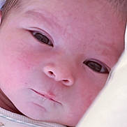 Yusef is registered to the contest to win money with this photo: baby, blanket, child, closeup, cute, expression, eyes, face, head, human, infant, mouth, newborn, nose, peaceful, portrait, skin, sleepy, soft, young