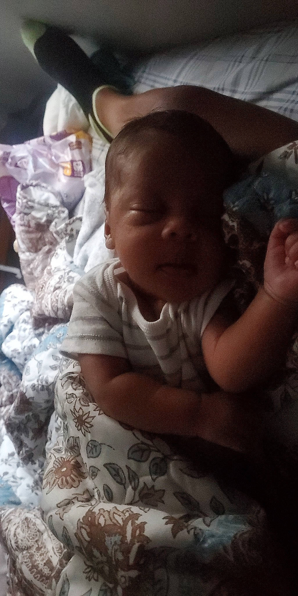 Ricardo joined the competition — help win amazing prizes! arm, baby, baby_toddler_clothing, cheek, child, comfort, facial_expression, finger, fun, hand, happy, linens, mouth, nose, person, sitting, skin, sleeve, t_shirt, textile