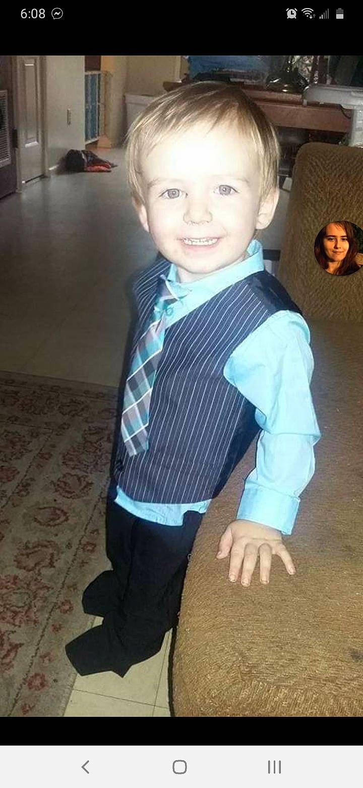 Peyton joined the competition — help win amazing prizes! baby_toddler_clothing, child, joy, outerwear, pattern, person, sleeve, smile, standing, toddler