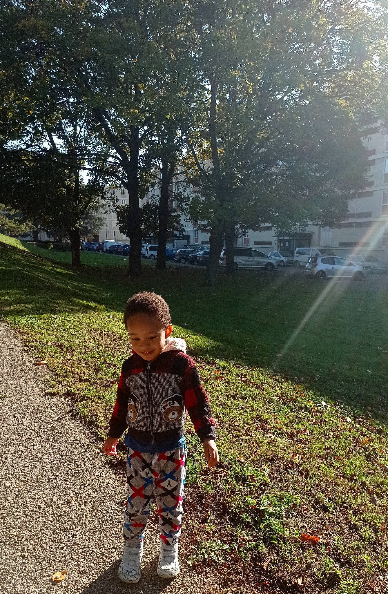 Benjamin a rejoint le concours — aidez-le/la à gagner de superbes lots ! baby, baby_toddler_clothing, fun, grass, grassland, happy, joy, landscape, lawn, leaf, leisure, lens_flare, natural_landscape, people_in_nature, person, plant, recreation, standing, sunlight, tints_and_shades