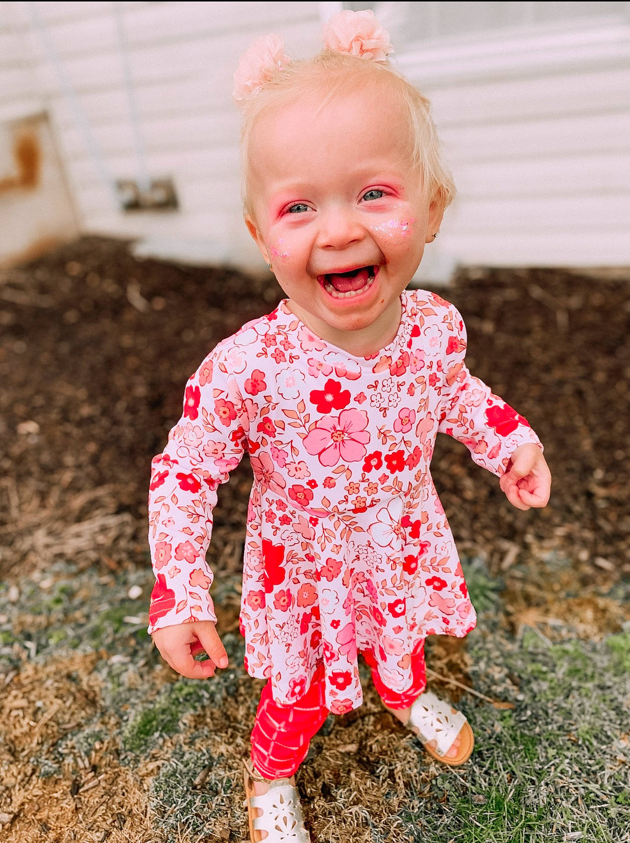Aura joined the competition — help win amazing prizes! arm, baby, baby_toddler_clothing, cheek, eye, face, gesture, grass, happy, human_body, leg, nose, outerwear, people_in_nature, person, shoe, skin, sleeve, smile, t_shirt