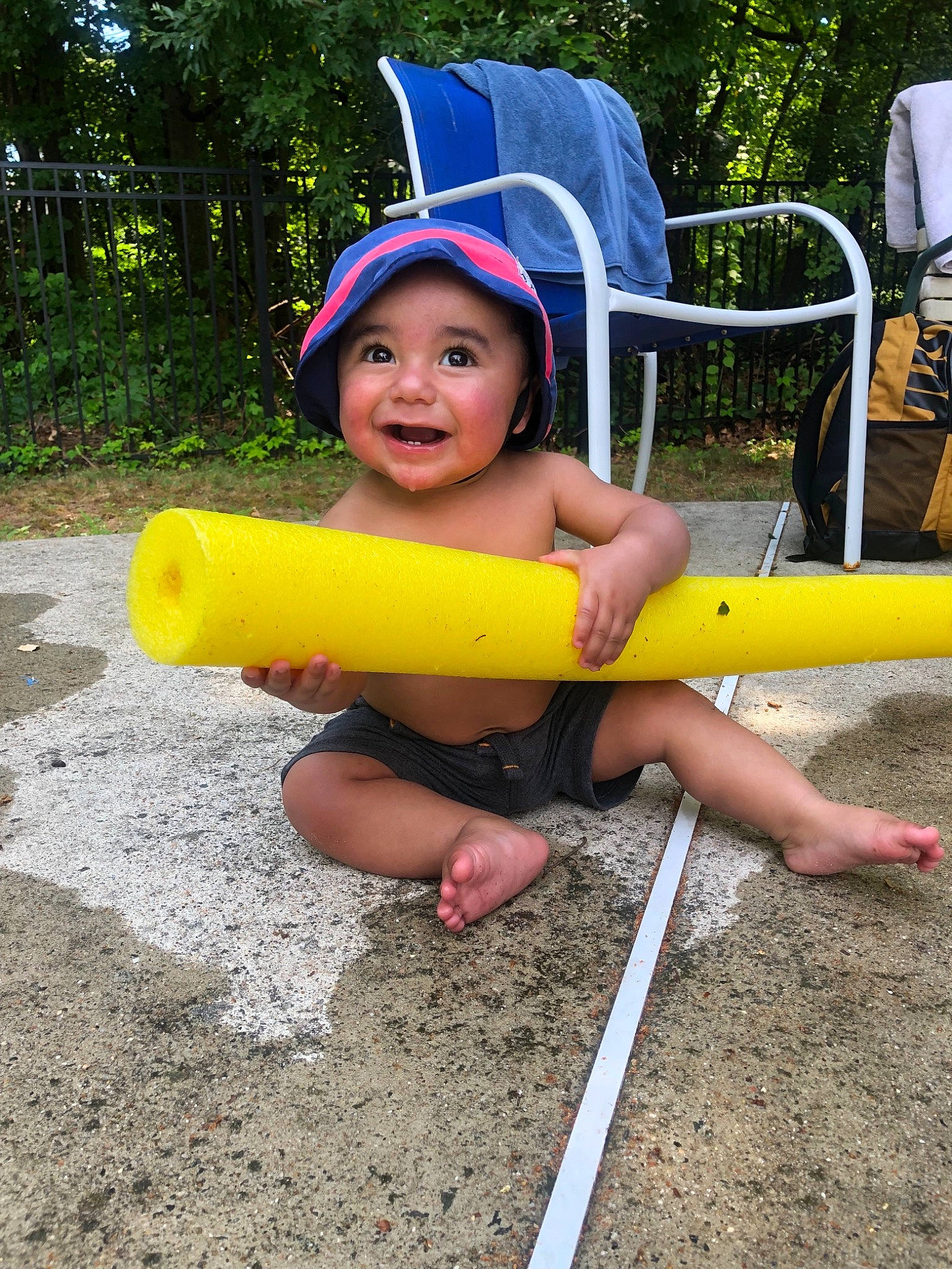 Saint joined the competition — help win amazing prizes! child, fun, joy, leisure, outdoor_play_equipment, person, play, playground, playground_slide, public_space, recreation, smile, yellow