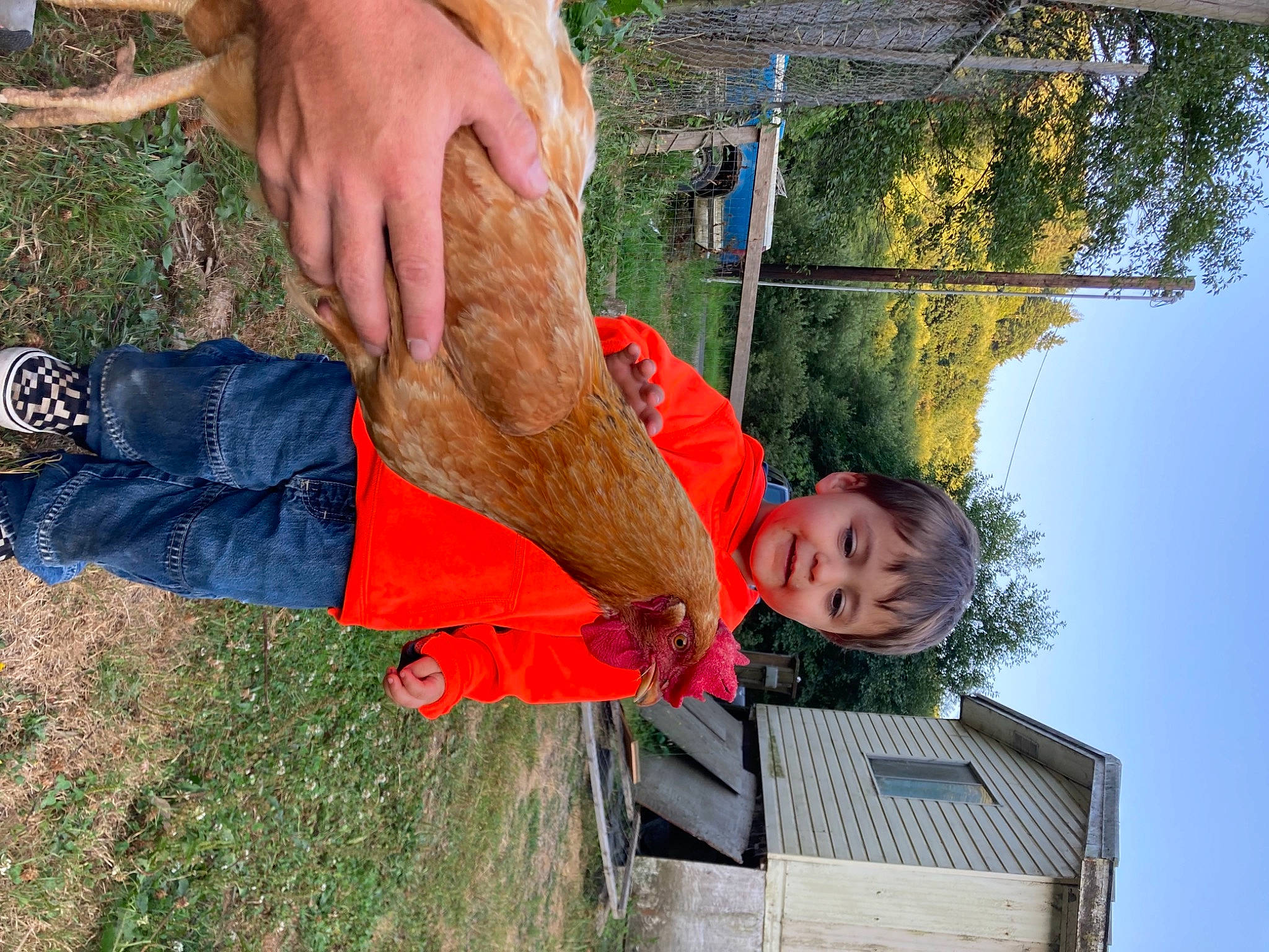 Ethan is registered to the contest to win money with this photo: ankle, child, denim, foot, fun, grass, happy, human_leg, leisure, nail, people_in_nature, person, plant, recreation, sky, soil, toddler, toe, tree, vacation