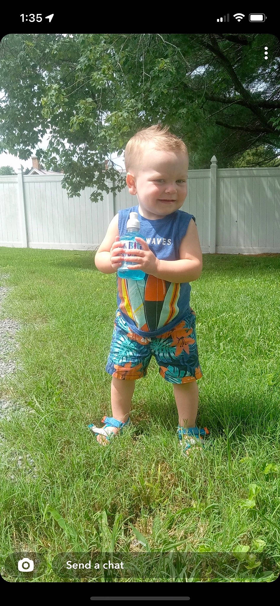 Kamron joined the competition — help win amazing prizes! baby, baby_toddler_clothing, face, finger, grass, grass_family, hand, happy, joy, leisure, meadow, people_in_nature, person, plant, recreation, shorts, smile, summer, t_shirt, toddler