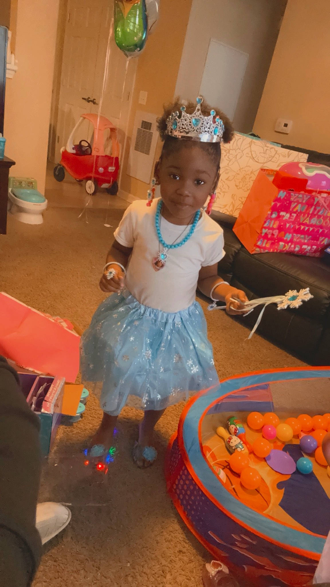 Ariyana joined the competition — help win amazing prizes! baby, birthday, chair, child, costume, event, flooring, fun, happy, hat, joy, kindergarten, leisure, party, party_supply, person, pink, play, room, sandal